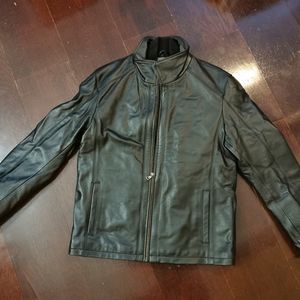 Danier black leather jacket